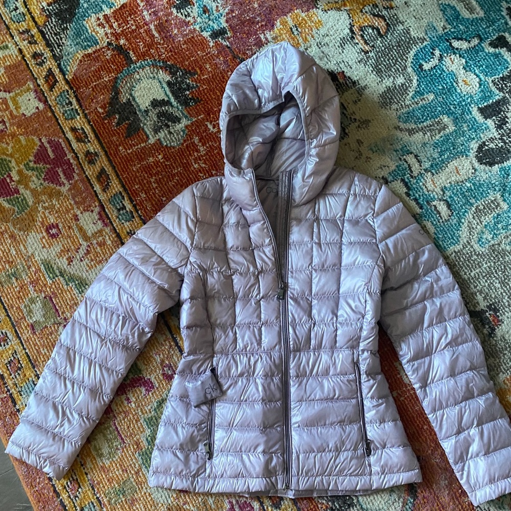 Calvin Klein lavender puffer